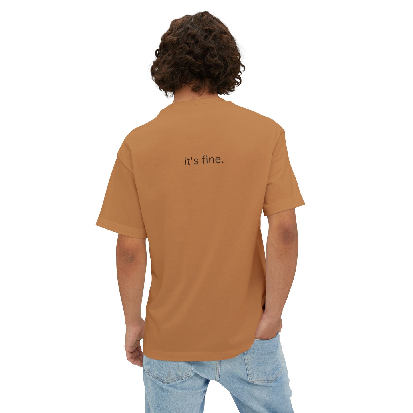 it's fine. unisex oversized boxy tee